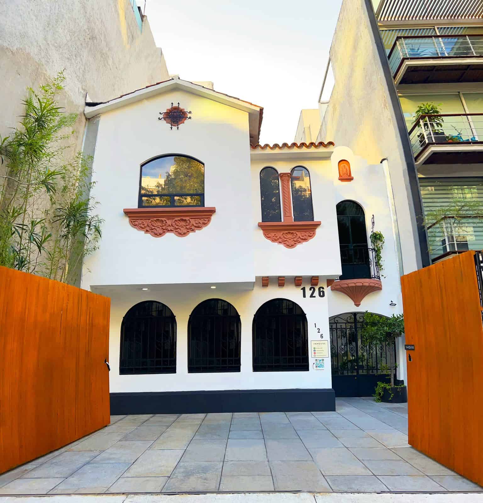 Entrada de la casona de Polanco, CDMX — locación para foto y video